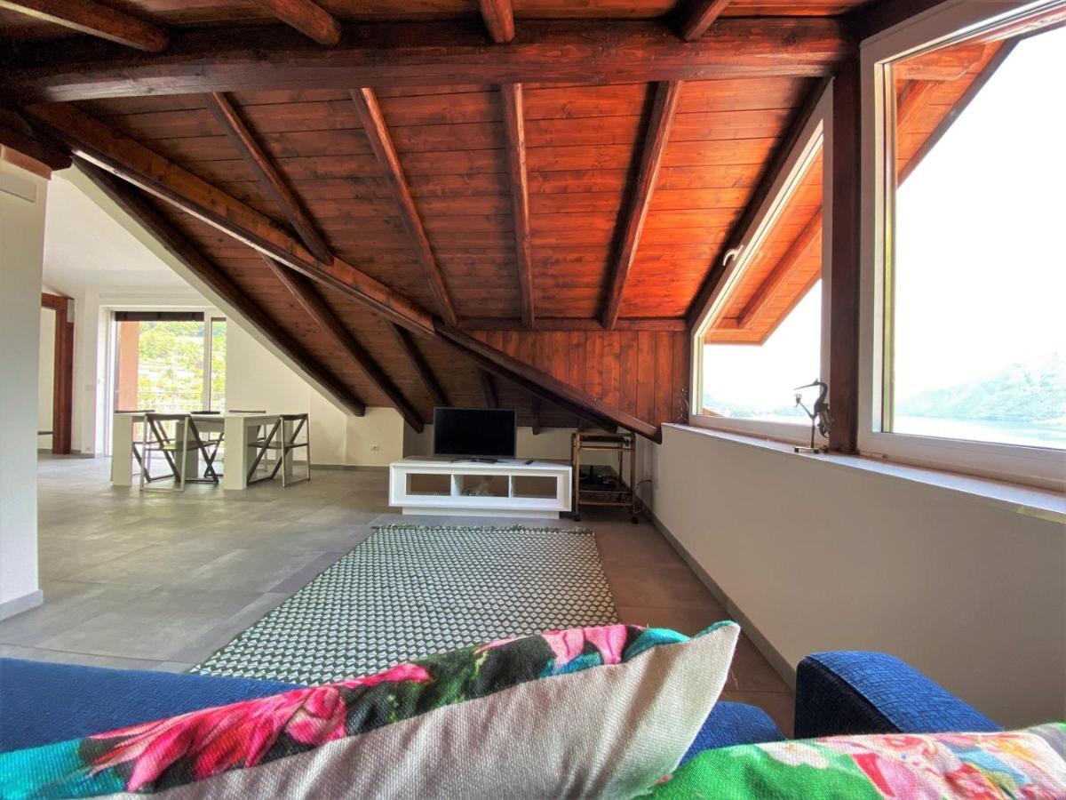 아르제뇨 La Rondinella - Loft With Fantastic View On Lake Como 아파트 외부 사진